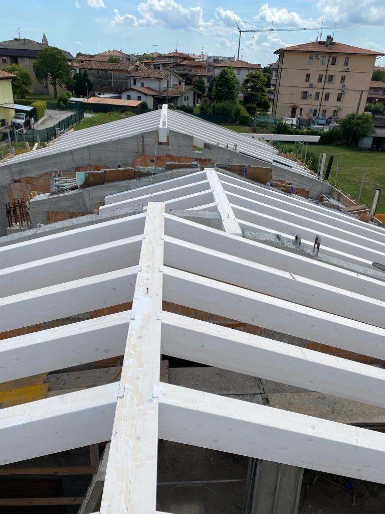 Copertura in Legno realizzato a Gorgo al Monticano da PSK Costruzioni