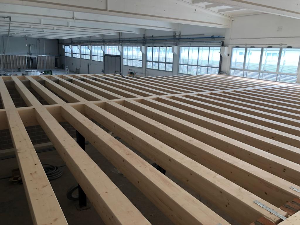 Solaio in Legno realizzato a Piove di Sacco da PSK Costruzioni